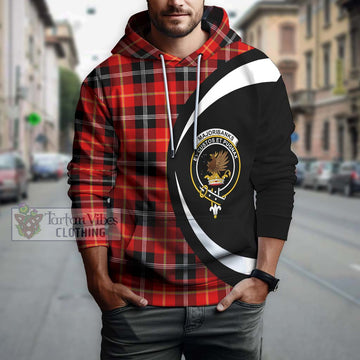 Majoribanks Tartan Hoodie with Family Crest Circle Style Zip Hoodie - Tartan Vibes Clothing