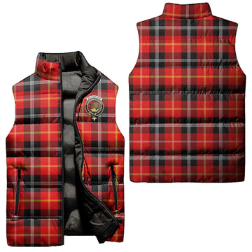 Majoribanks Tartan Sleeveless Puffer Jacket with Family Crest Unisex - Tartan Vibes Clothing