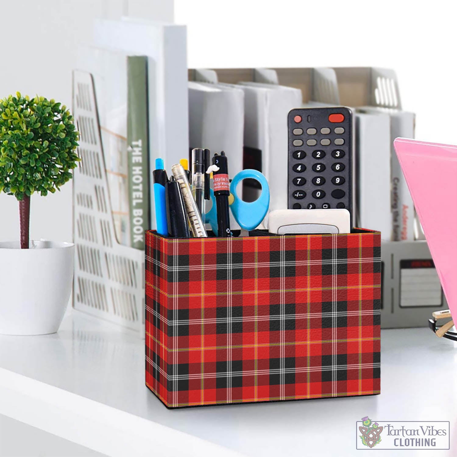 Majoribanks Tartan Pen Holder One Size 5.9"(L)*2.7"(W)*4.3"(H) - Tartan Vibes Clothing