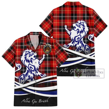Majoribanks Tartan Hawaiian Shirt with Alba Gu Brath Regal Lion Emblem Kid - Tartan Vibes Clothing
