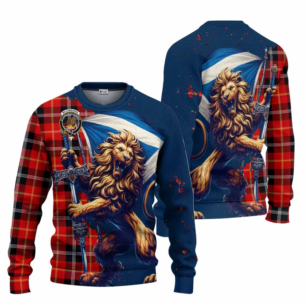 Majoribanks Tartan Family Crest Knitted Sweater with Scottish Majestic Lion Unisex - Tartan Vibes Clothing