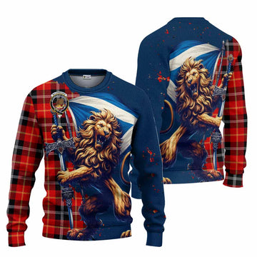 Majoribanks Tartan Family Crest Knitted Sweater with Scottish Majestic Lion Unisex - Tartan Vibes Clothing