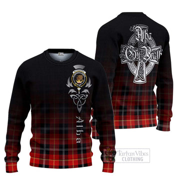 Majoribanks Tartan Ugly Sweater Featuring Alba Gu Brath Family Crest Celtic Inspired Unisex - Tartan Vibes Clothing