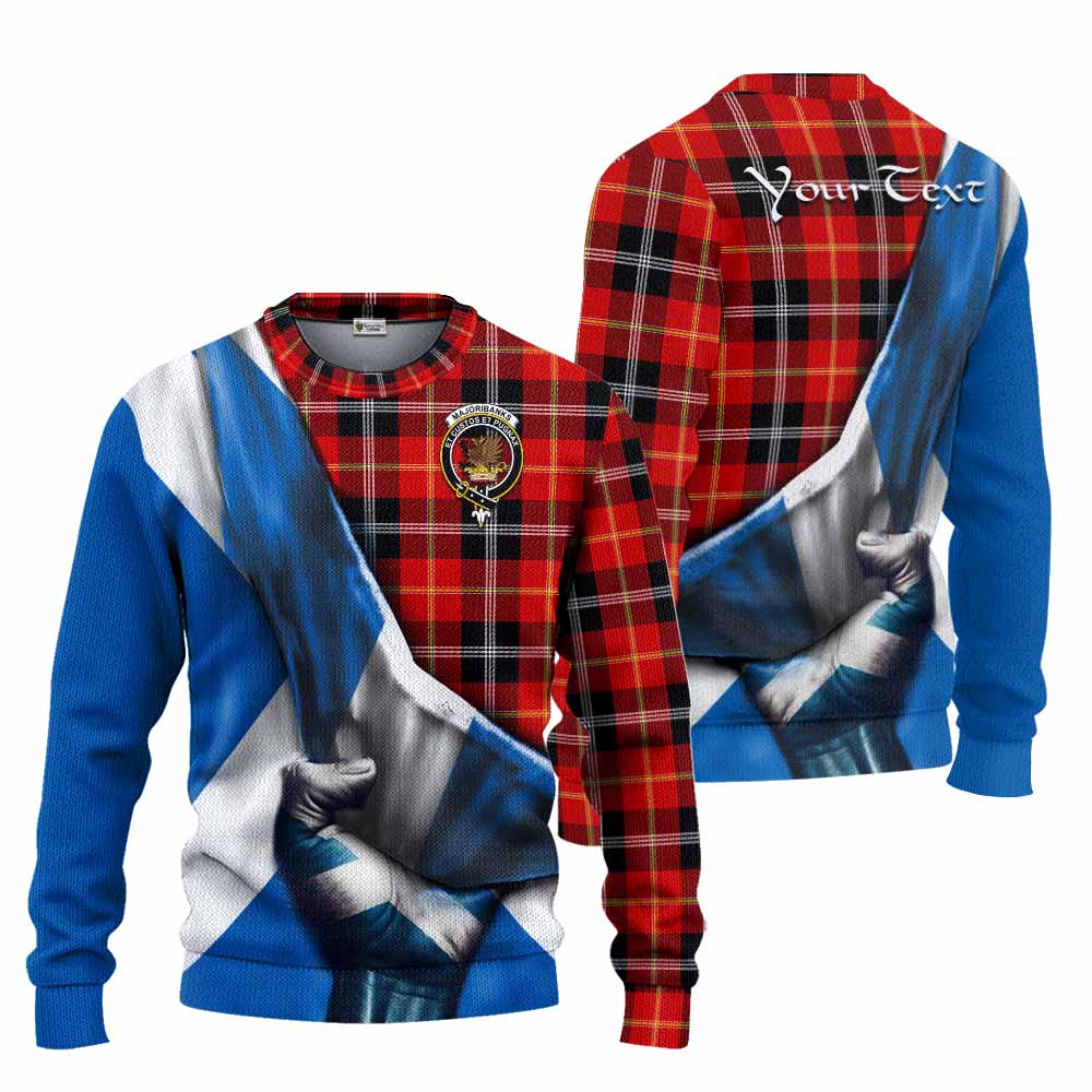 Majoribanks Tartan Knitted Sweater with Family Crest Scotland Patriotic Style Unisex - Tartan Vibes Clothing