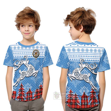 Majoribanks Clan Christmas Kid T-Shirt Celtic Reindeer Style Youth XL Size14 - Tartan Vibes Clothing