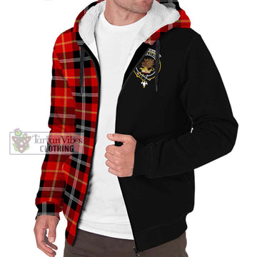 Majoribanks Tartan Sherpa Hoodie with Family Crest and Half Of Me Style Unisex S - Tartan Vibes Clothing