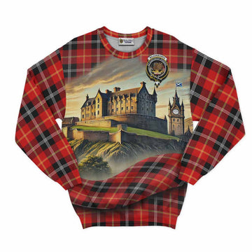 Majoribanks Tartan Family Crest Sweatshirt with Scottish Ancient Castle Style Unisex - Tartan Vibes Clothing