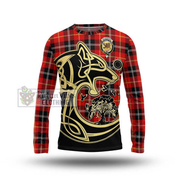 Majoribanks Tartan Long Sleeve T-Shirt with Family Crest Celtic Wolf Style Unisex - Tartan Vibes Clothing