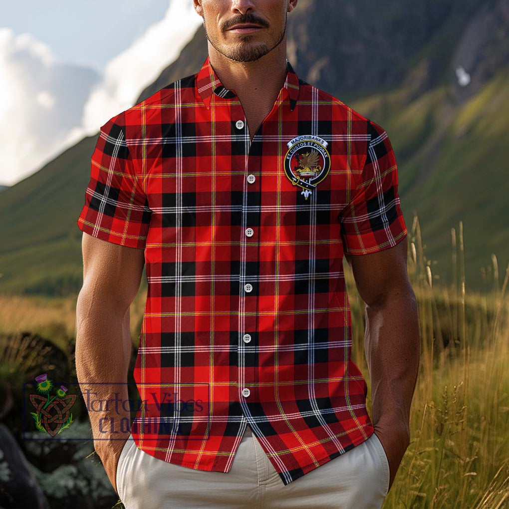 Majoribanks Tartan Cotton Hawaiian Shirt with Family Crest Kid - Tartan Vibes Clothing