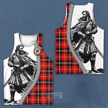 Majoribanks Tartan Clan Crest Men's Tank Top with Highlander Warrior Celtic Style Men - Tartan Vibes Clothing