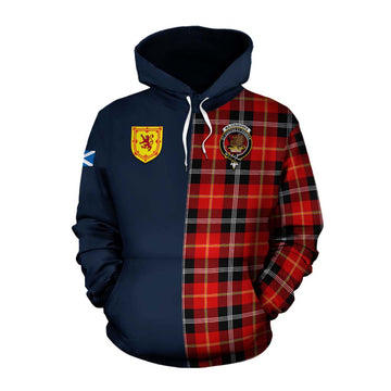 Majoribanks Tartan Cotton Hoodie Alba with Scottish Lion Royal Arm Half Style Pullover Hoodie XS - Tartan Vibes Clothing
