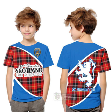 Majoribanks Family Crest Tartan Kid T-Shirt Celebrate Saint Andrew's Day in Style Youth XL Size14 - Tartan Vibes Clothing