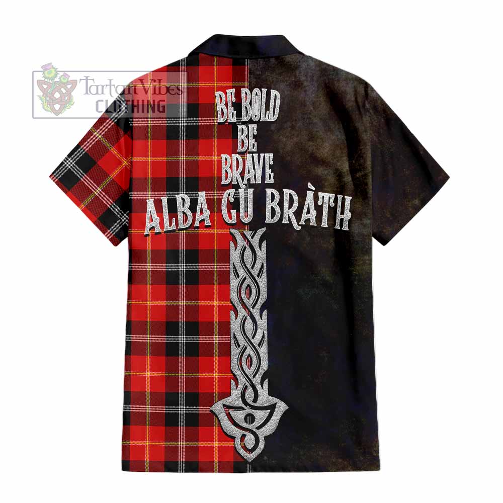 Majoribanks Tartan Family Crest Hawaiian Shirt Alba Gu Brath Be Brave Lion Ancient Style - Tartan Vibes Clothing