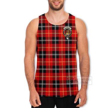Majoribanks Tartan Men's Tank Top with Family Crest Celtic Skull Style - Tartan Vibes Clothing