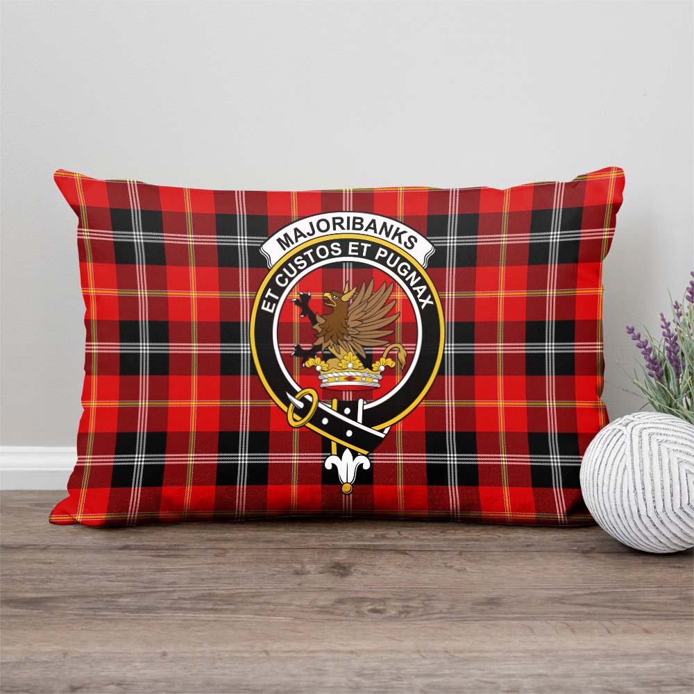 Majoribanks Tartan Pillow Cover with Family Crest - Tartan Vibes Clothing