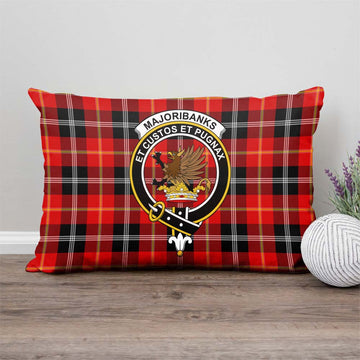 Majoribanks Tartan Pillow Cover with Family Crest - Tartan Vibes Clothing