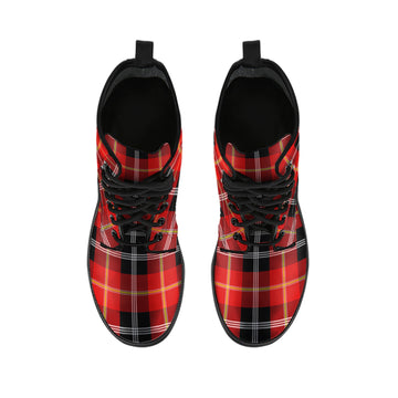 Majoribanks Tartan Leather Boots - Tartan Vibes Clothing