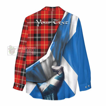 Majoribanks Tartan Women's Casual Shirt with Family Crest Scotland Patriotic Style - Tartan Vibes Clothing