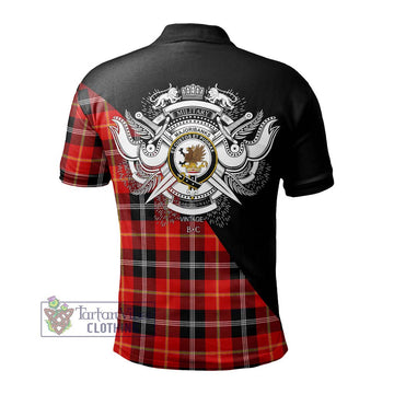 Majoribanks Tartan Polo Shirt with Family Crest and Military Logo Style - Tartan Vibes Clothing
