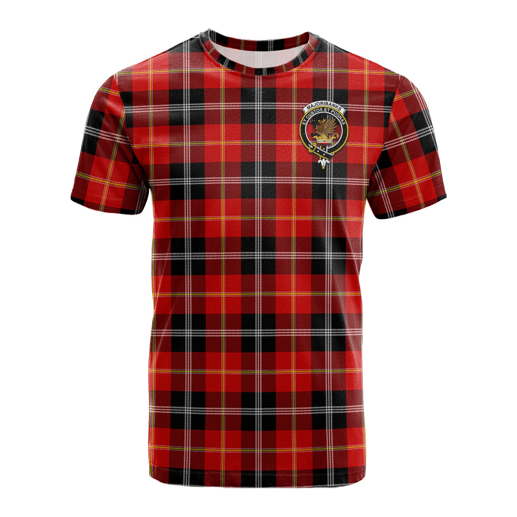 Majoribanks Tartan T-Shirt with Family Crest - Tartan Vibes Clothing