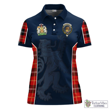 Majoribanks Tartan Women's Polo Shirt with Family Crest and Lion Rampant Vibes Sport Style - Tartan Vibes Clothing