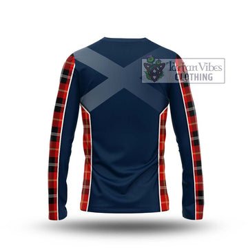 Majoribanks Tartan Long Sleeve T-Shirt with Family Crest and Lion Rampant Vibes Sport Style - Tartan Vibes Clothing