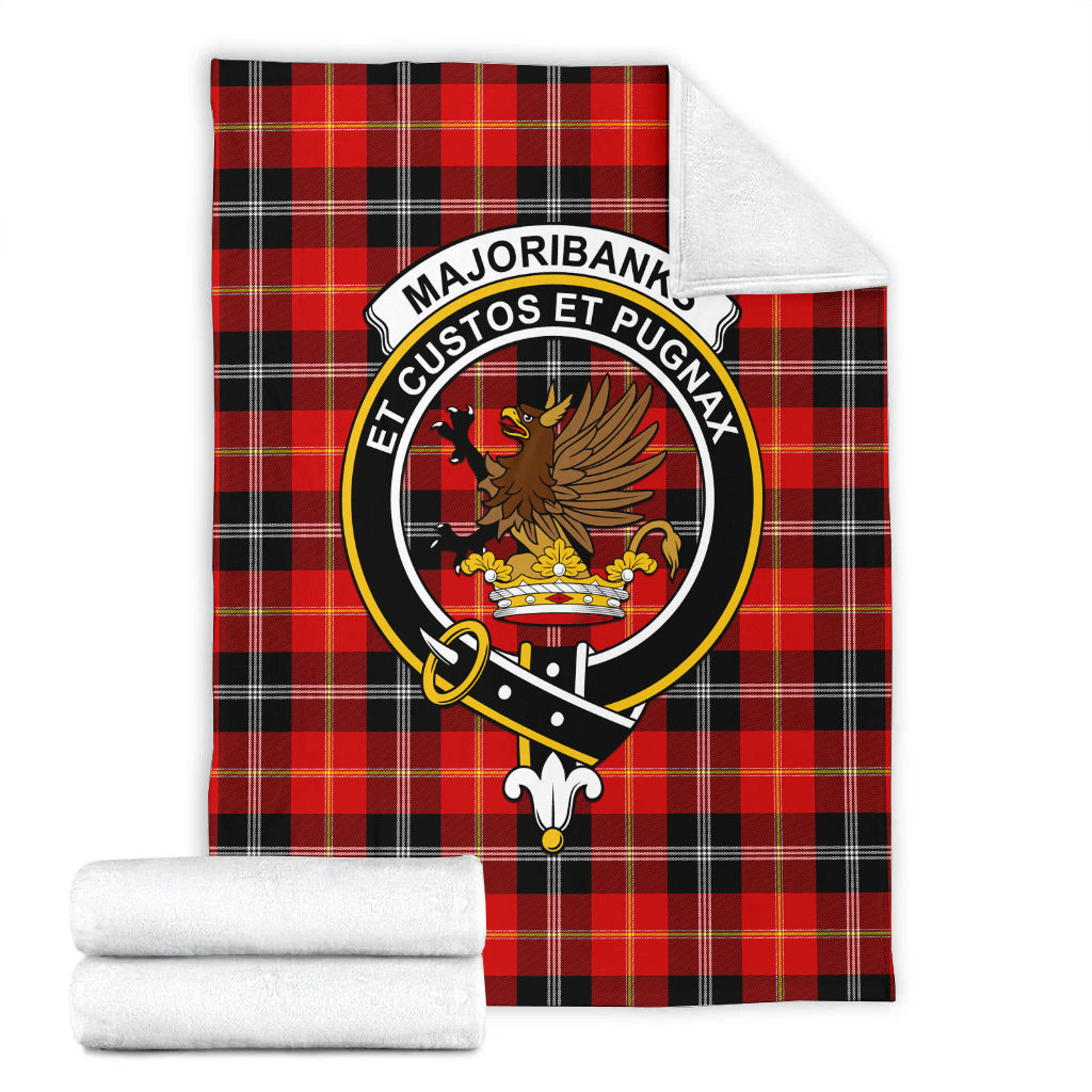 Majoribanks Tartan Blanket with Family Crest - Tartan Vibes Clothing