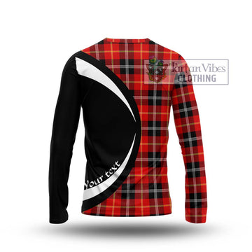 Majoribanks Tartan Long Sleeve T-Shirt with Family Crest Circle Style - Tartan Vibes Clothing