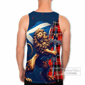 Majoribanks Tartan Family Crest Men's Tank Top with Scottish Majestic Lion - Tartan Vibes Clothing