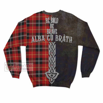 Majoribanks Tartan Family Crest Sweatshirt Alba Gu Brath Be Brave Lion Ancient Style - Tartan Vibes Clothing