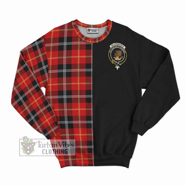 Majoribanks Tartan Sweatshirt with Family Crest and Half Of Me Style - Tartan Vibes Clothing