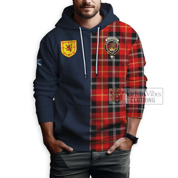 Majoribanks Tartan Hoodie Alba with Scottish Lion Royal Arm Half Style - Tartan Vibes Clothing