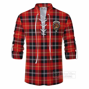 Majoribanks Tartan Ghillie Kilt Shirt with Family Crest DNA In Me Style - Tartan Vibes Clothing