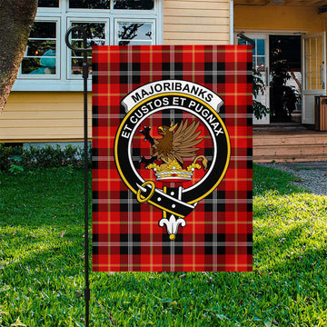Majoribanks Tartan Garden Flag with Family Crest