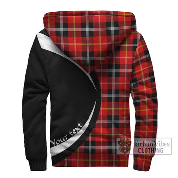 Majoribanks Tartan Sherpa Hoodie with Family Crest Circle Style - Tartan Vibes Clothing