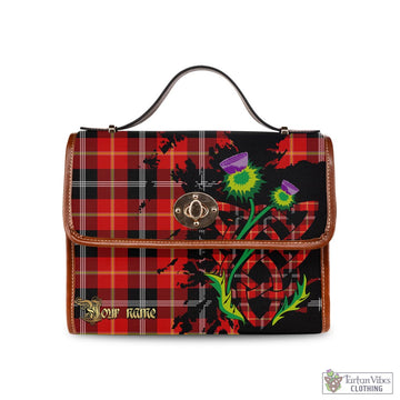 Majoribanks Tartan Waterproof Canvas Bag with Scotland Map and Thistle Celtic Accents
