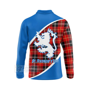 Majoribanks Family Crest Tartan Long Sleeve Polo Shirt Celebrate Saint Andrew's Day in Style - Tartan Vibes Clothing