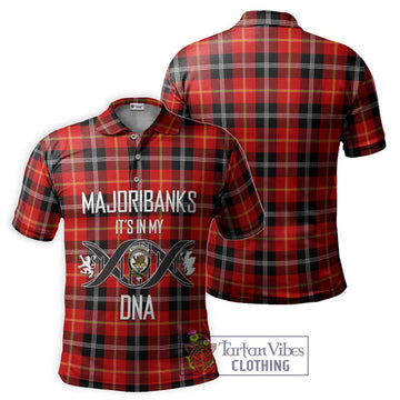 Majoribanks Tartan Polo Shirt with Family Crest DNA In Me Style - Tartan Vibes Clothing