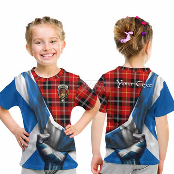 Majoribanks Tartan Kid T-Shirt with Family Crest Scotland Patriotic Style - Tartan Vibes Clothing