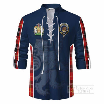 Majoribanks Tartan Ghillie Kilt Shirt with Family Crest and Lion Rampant Vibes Sport Style - Tartan Vibes Clothing