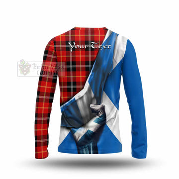 Majoribanks Tartan Long Sleeve T-Shirt with Family Crest Scotland Patriotic Style - Tartan Vibes Clothing