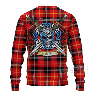 Majoribanks Tartan Ugly Sweater with Family Crest Celtic Skull Style - Tartan Vibes Clothing