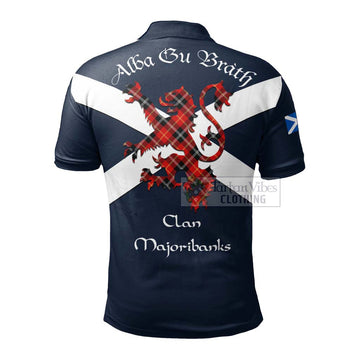 Majoribanks Tartan Lion Rampant Polo Shirt Proudly Display Your Heritage with Alba Gu Brath and Clan Name - Tartan Vibes Clothing