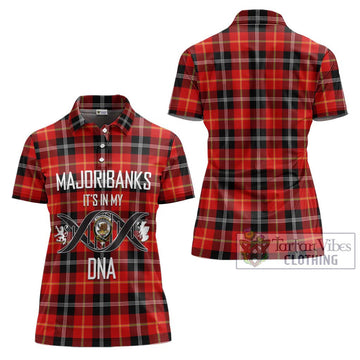 Majoribanks Tartan Women's Polo Shirt with Family Crest DNA In Me Style - Tartan Vibes Clothing