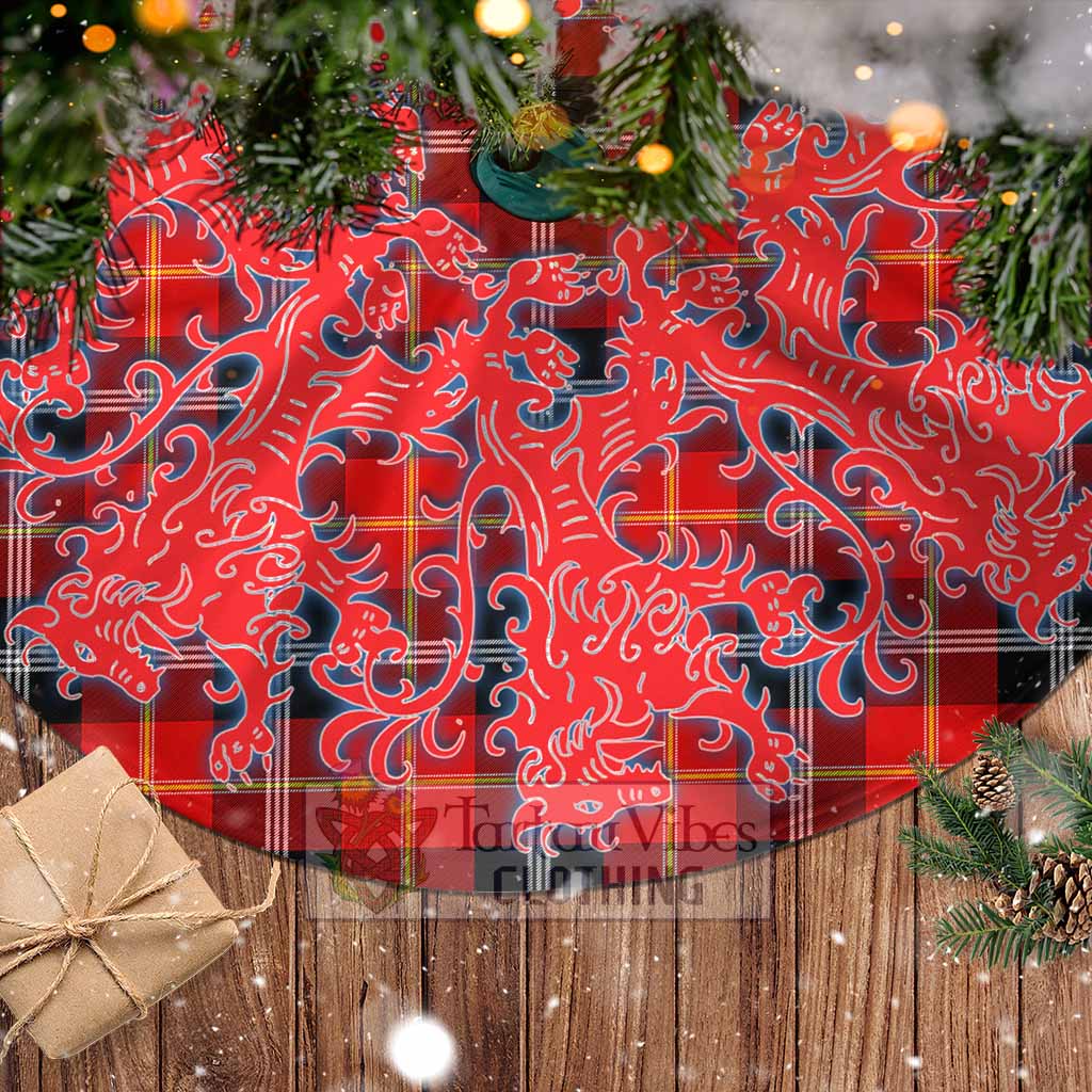 Majoribanks Tartan Christmas Tree Skirt Lion Rampant Style - Tartan Vibes Clothing