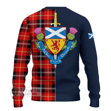 Majoribanks Tartan Ugly Sweater Alba with Scottish Lion Royal Arm Half Style - Tartan Vibes Clothing