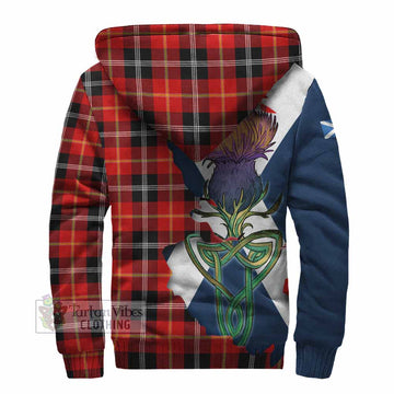 Majoribanks Tartan Family Crest Sherpa Hoodie Scottish Thistle Celtic Inspired - Tartan Vibes Clothing