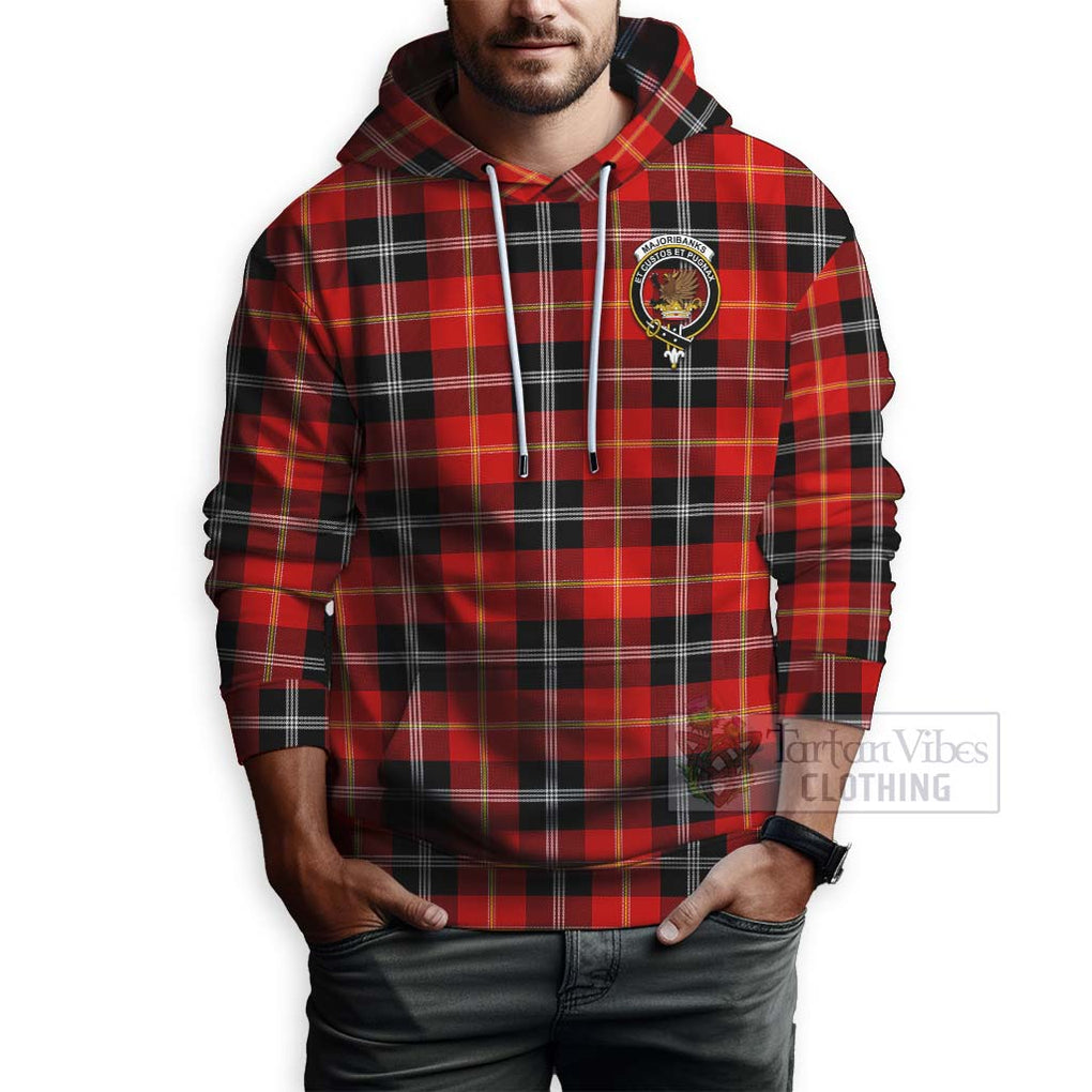 Majoribanks Tartan Hoodie with Family Crest Celtic Skull Style - Tartan Vibes Clothing