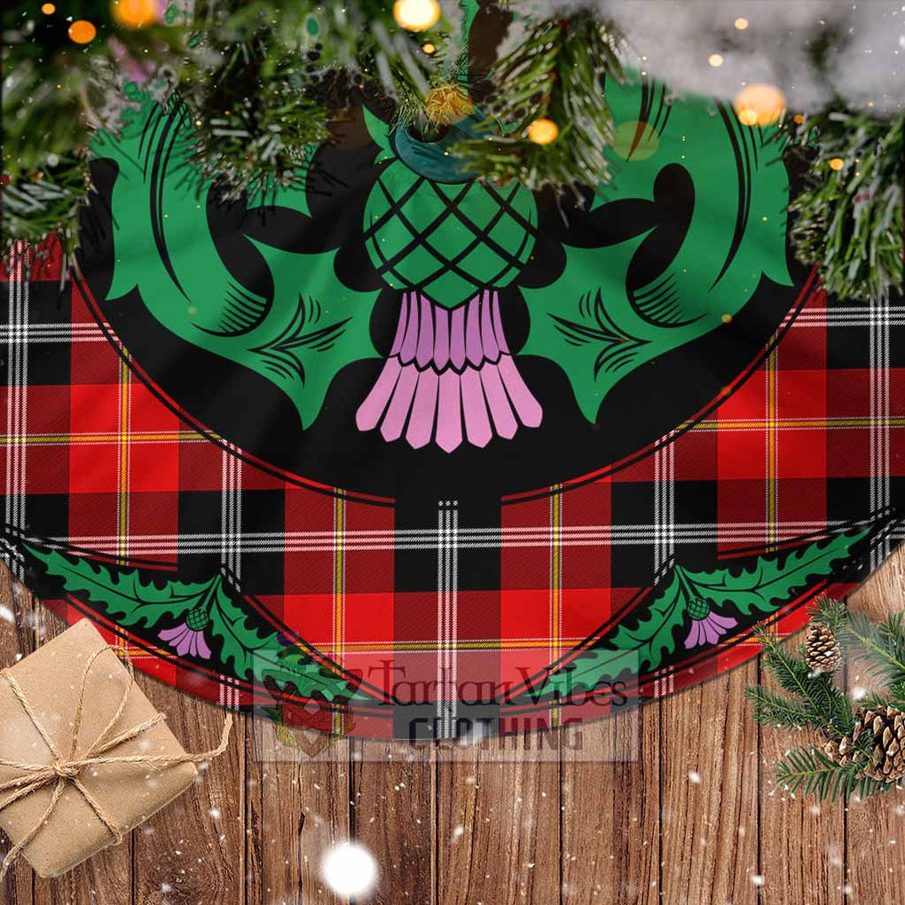 Majoribanks Tartan Christmas Tree Skirt Scottish Thistle Style - Tartan Vibes Clothing
