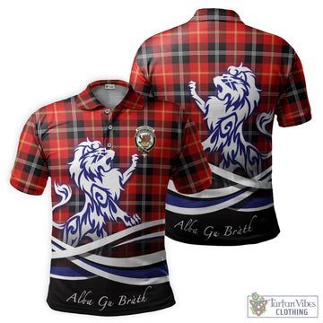 Majoribanks Tartan Polo Shirt with Alba Gu Brath Regal Lion Emblem